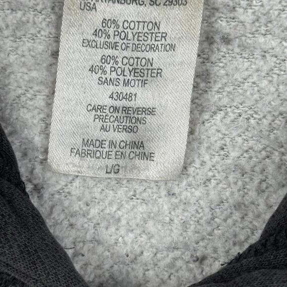 Montreal Canadiens NHL Hoodie Gray Logo Pullover Hockey Fan Men Size L Athletic - Picture 7 of 9